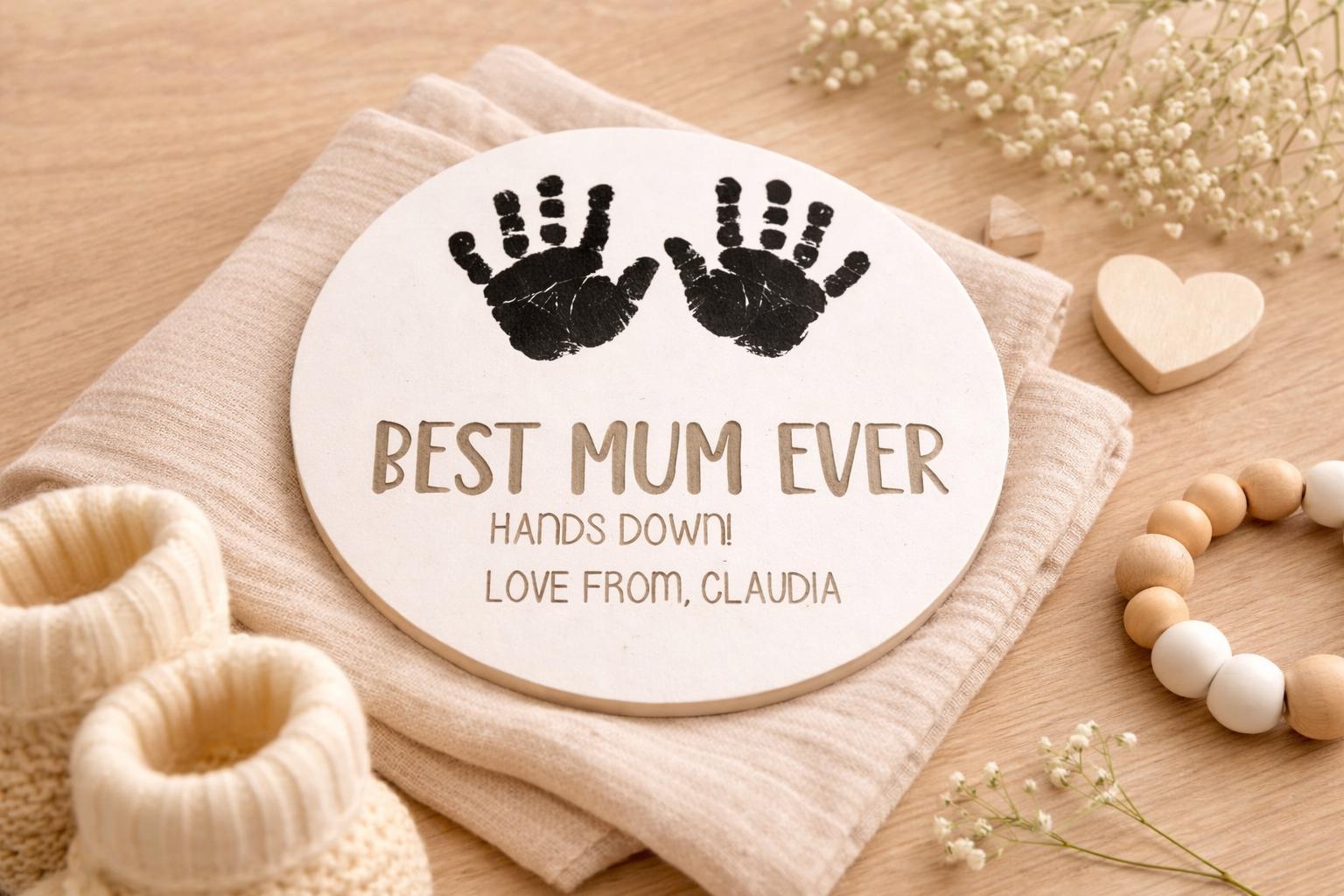 Mothers Day Gift From Daughter | Mothers Day Gift From Son | Gift For Mum | Gift For Mom | Personalised Mothers Day Gift | Baby Sign Plaque