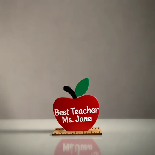 Personalised Teacher's Apple Plaque | Teacher's Gift